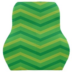 Green Background Abstract Car Seat Back Cushion  by Sapixe