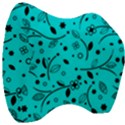 Pattern Flowers Flower Texture Velour Head Support Cushion View3