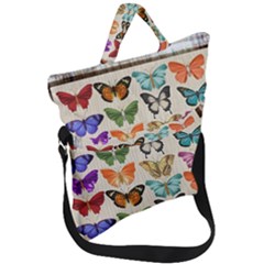 Butterfly 1126264 1920 Fold Over Handle Tote Bag by vintage2030