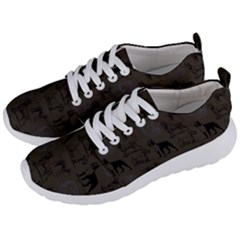 Dog Pattern Brown Men s Lightweight Sports Shoes by snowwhitegirl