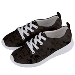 Dog Pattern Brown Women s Lightweight Sports Shoes by snowwhitegirl