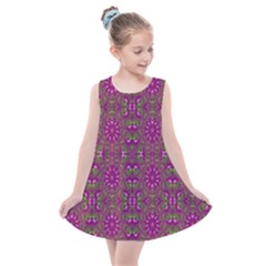 Modern Asian Ornate Pattern Kids  Summer Dress by dflcprints