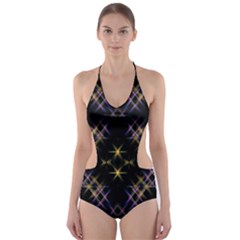 Seamless Background Abstract Vector Cut-out One Piece Swimsuit by Simbadda