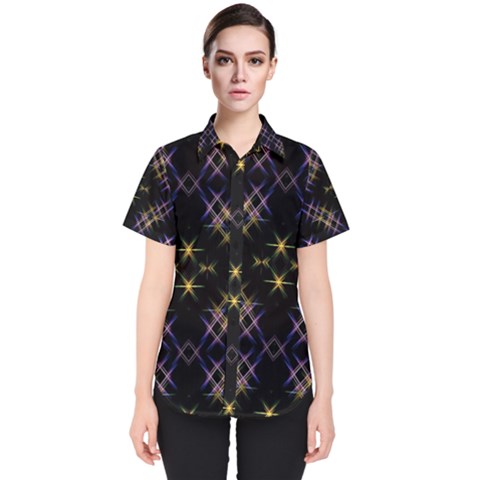 Seamless Background Abstract Vector Women s Short Sleeve Shirt by Simbadda