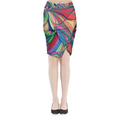 Wild Love Midi Wrap Pencil Skirt by nicholakarma