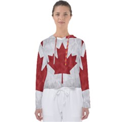 Canada Grunge Flag Women s Slouchy Sweat by Valentinaart