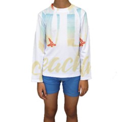 Hola Beaches 3391 Trimmed Kids  Long Sleeve Swimwear by mattnz