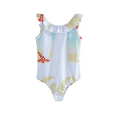 Hola Beaches 3391 Trimmed Kids  Frill Swimsuit by mattnz