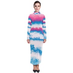 Ombre Turtleneck Maxi Dress by Valentinaart