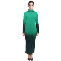 Ombre Turtleneck Maxi Dress by Valentinaart