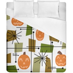 Halloween Mid Century Modern Duvet Cover (california King Size) by KayCordingly