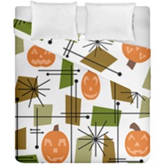 Halloween Mid Century Modern Duvet Cover Double Side (california King Size) by KayCordingly