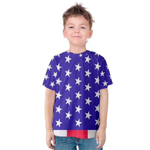 Day Independence July Background Kids  Cotton Tee by Simbadda