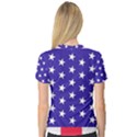 Day Independence July Background V-Neck Sport Mesh Tee View2