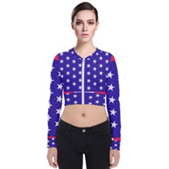 Day Independence July Background Zip Up Bomber Jacket by Simbadda