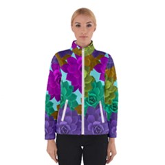 Flowers Stamping Pattern Reason Winter Jacket by Simbadda