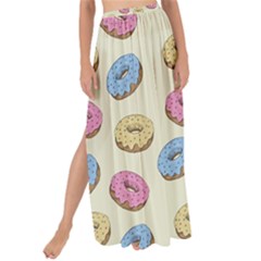 Donuts Pattern Maxi Chiffon Tie-up Sarong by Valentinaart