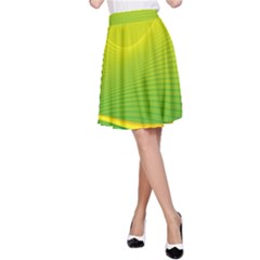 Background Color Fresh Beautiful A-line Skirt by Simbadda