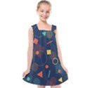 Background Backdrop Geometric Kids  Cross Back Dress View1