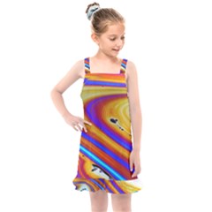 Soap Bubble Color Colorful Kids  Overall Dress by Celenk