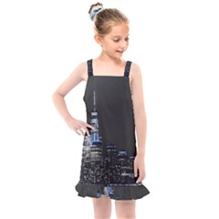 New York Skyline New York City Kids  Overall Dress by Celenk