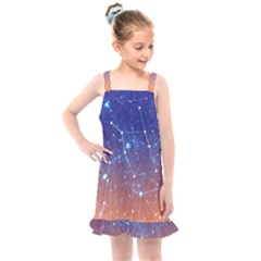 Abstract Pattern Color Design Kids  Overall Dress by Celenk