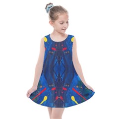 Kaleidoscope Art Pattern Ornament Kids  Summer Dress by Celenk