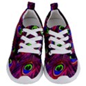 Peacock Feathers Color Plumage Kids  Lightweight Sports Shoes View1