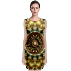 Pattern Abstract Background Art Sleeveless Velvet Midi Dress by Celenk