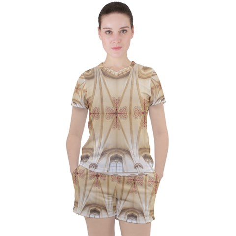 Wells Cathedral Wells Cathedral Women s Tee And Shorts Set by Celenk