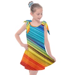 Rainbow Kids  Tie Up Tunic Dress by NSGLOBALDESIGNS2