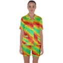 Graphic Kaleidoscope Geometric Satin Short Sleeve Pyjamas Set View1