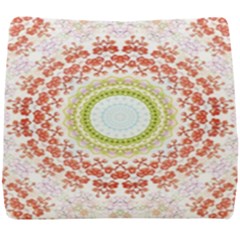 Fractal Kaleidoscope Mandala Seat Cushion by Simbadda