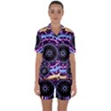 Mandala Art Design Pattern Satin Short Sleeve Pyjamas Set View1