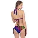 Rainbow Grid Form Abstract Tie It Up Bikini Set View2