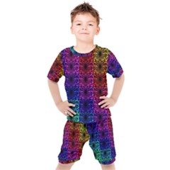 Rainbow Grid Form Abstract Kid s Set by Simbadda