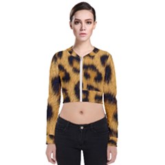 Leopard Print Zip Up Bomber Jacket by NSGLOBALDESIGNS2