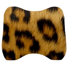 Leopard Print Velour Head Support Cushion by NSGLOBALDESIGNS2