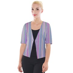 Broken Tv Screen Cropped Button Cardigan by dressshop