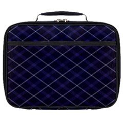 Blue Plaid  Full Print Lunch Bag by dressshop