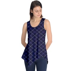 Blue Plaid  Sleeveless Tunic by dressshop