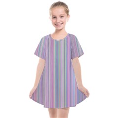 Rainbow Stripe Version 2 Kids  Smock Dress by dressshop