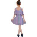 Rainbow Stripe Version 2 Kids  Shoulder Cutout Chiffon Dress View2