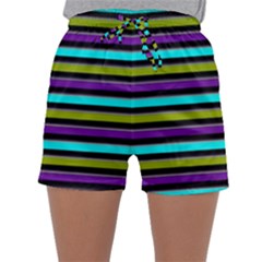 Retro Stripe 1 Version 2 Sleepwear Shorts by dressshop