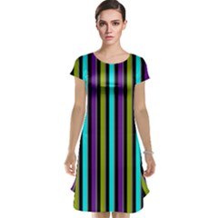 Retro Stripe 1 Version 3 Cap Sleeve Nightdress by dressshop