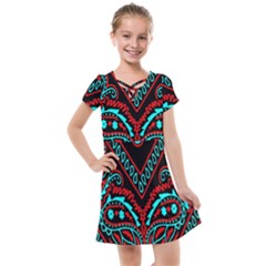 Blue And Red Bandana Kids  Cross Web Dress by dressshop