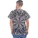 Animal Print 1 Men s V-Neck Scrub Top View2