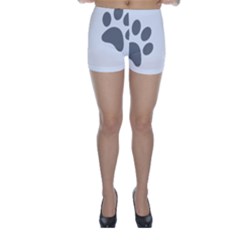 Pets Footprints Skinny Shorts by Hansue