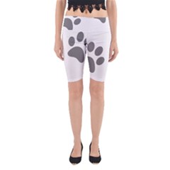 Pets Footprints Yoga Cropped Leggings by Hansue