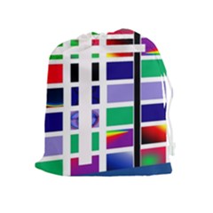 Color Graffiti Pattern Geometric Drawstring Pouch (xl) by Nexatart